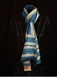 Wide Bands in Indigo Stole